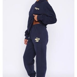 White Fox Boutique Navy Joggers